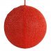Χριστουγεννιάτικη Υφασμάτινη Μπάλα Οροφής, Κόκκινη (60cm)